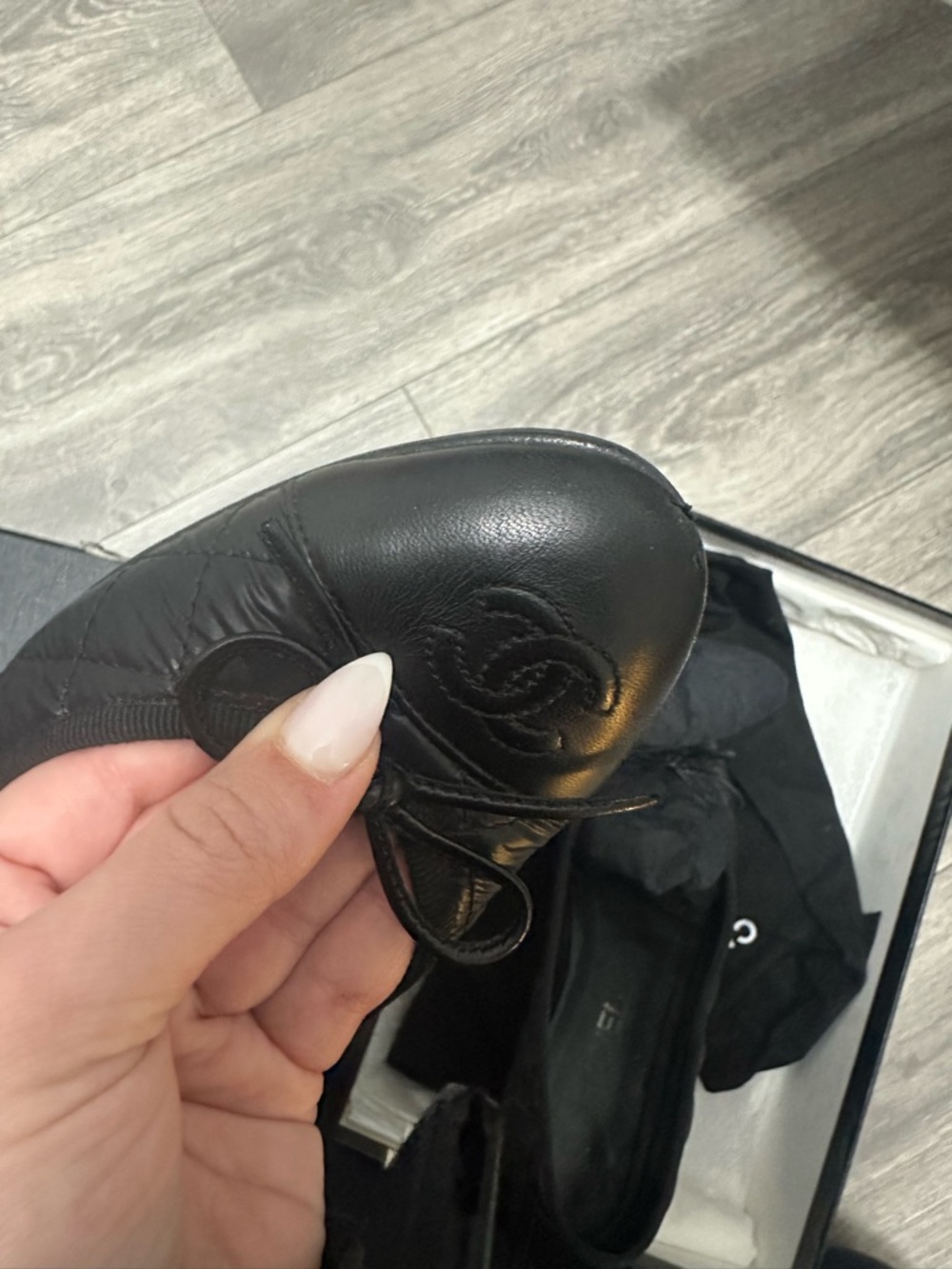 Chanel Quilted Ballet Flats Size 38 - Picture 12 of 14